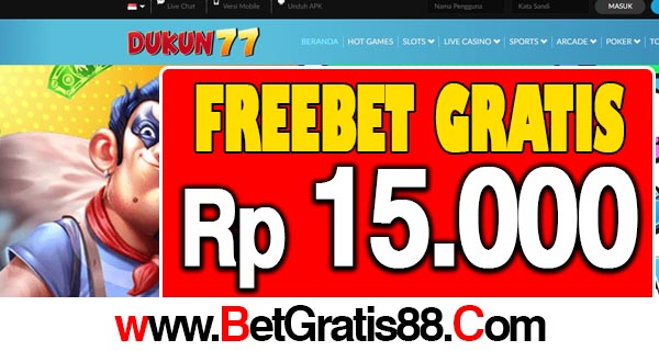 Dukun77 Freebet Gratis Rp 15.000 Tanpa Deposit