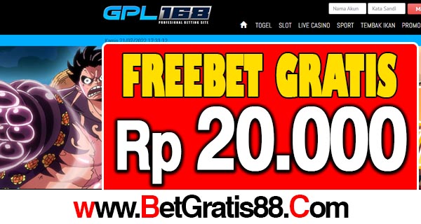 GPL168 Freebet Gratis Rp 20.000 Tanpa Deposit