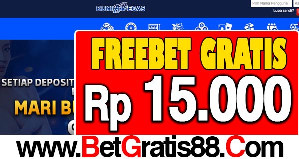 DuniaVegas Freebet Gratis Rp 15.000 Tanpa Deposit