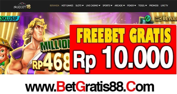 Nugget18 Freebet Gratis Rp 10.000 Tanpa Deposit