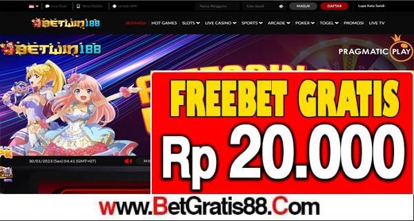 BETWIN188 Freebet Gratis Rp 20.000 Tanpa Deposit