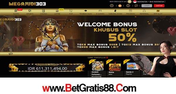 MEGAJUDI303 – BONUS SLOT 50% NEW MEMBER