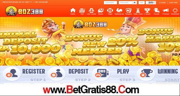 BOZ388 BONUS SLOT 100% NEW MEMBER