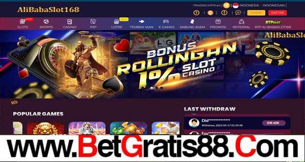 ALIBABASLOT168 BONUS SLOT 100% MEMBER BARU