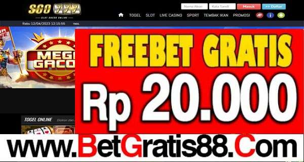 SGO777 Freebet Gratis Rp 20.000 Tanpa Deposit