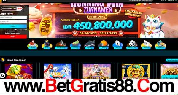 PEGASUS88 BONUS SLOT NEW MEMBER 100%