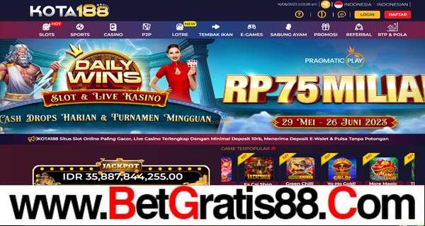 KOTA188 BONUS SLOT 50% MEMBER BARU