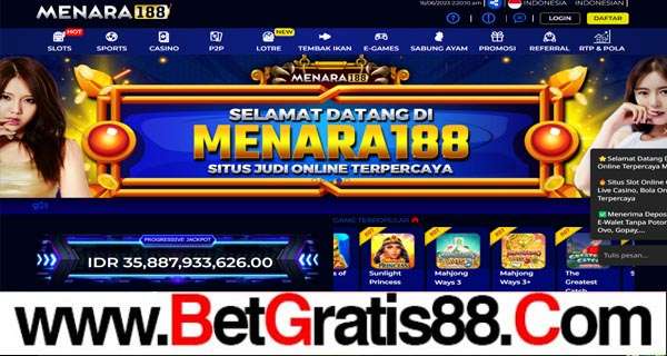 MENARA188 BONUS SLOT 50% NEW MEMBER