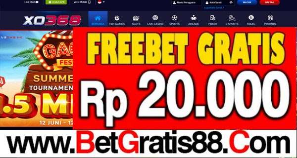 XO368 Freebet Gratis Rp 20.000 Tanpa Deposit