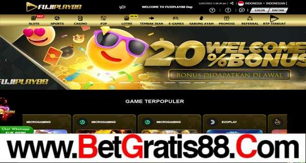 FUJIPLAY88 BONUS SLOT 200% MEMBER BARU