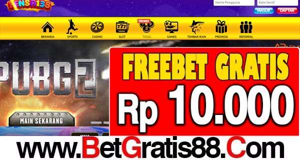 SENSA138 Freebet Gratis Rp 10.000 Tanpa Deposit