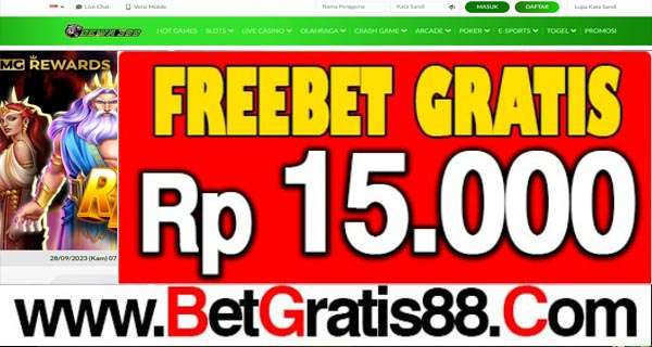 DEWA399 Freebet Gratis RP 15.000 Tanpa Deposit