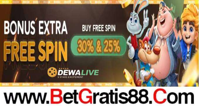 DEWALIVE BONUS FREE SPIN 30%