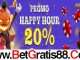 PUNCAK168 PROMO HAPPY HOUR 20%