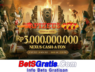 APIZEUS777 Freebet Gratis Rp 10.000 Tanpa Deposit