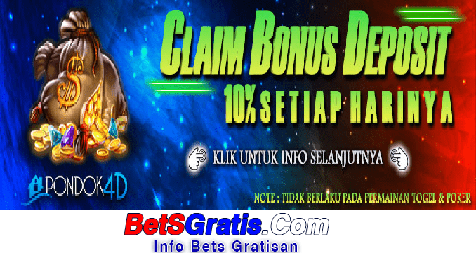 Pondok4d Freebet Gratis Rp 10.000 Tanpa Deposit