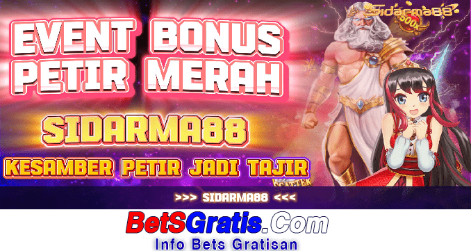 Sidarma88 Freebet Gratis Rp 10.000 Tanpa Deposit