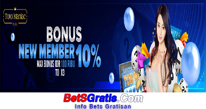 Totomaniac Freebet Gratis Rp 10.000 Tanpa Deposit